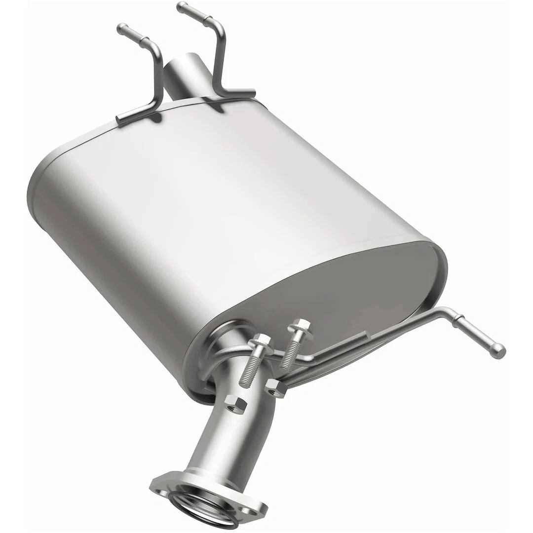108-0275 – BRE EXHAUST Exhaust Muffler, 11 Inch Width x 5 Inch Height Oval Aluminized Steel Case Single 2-1/4 Inch Of...